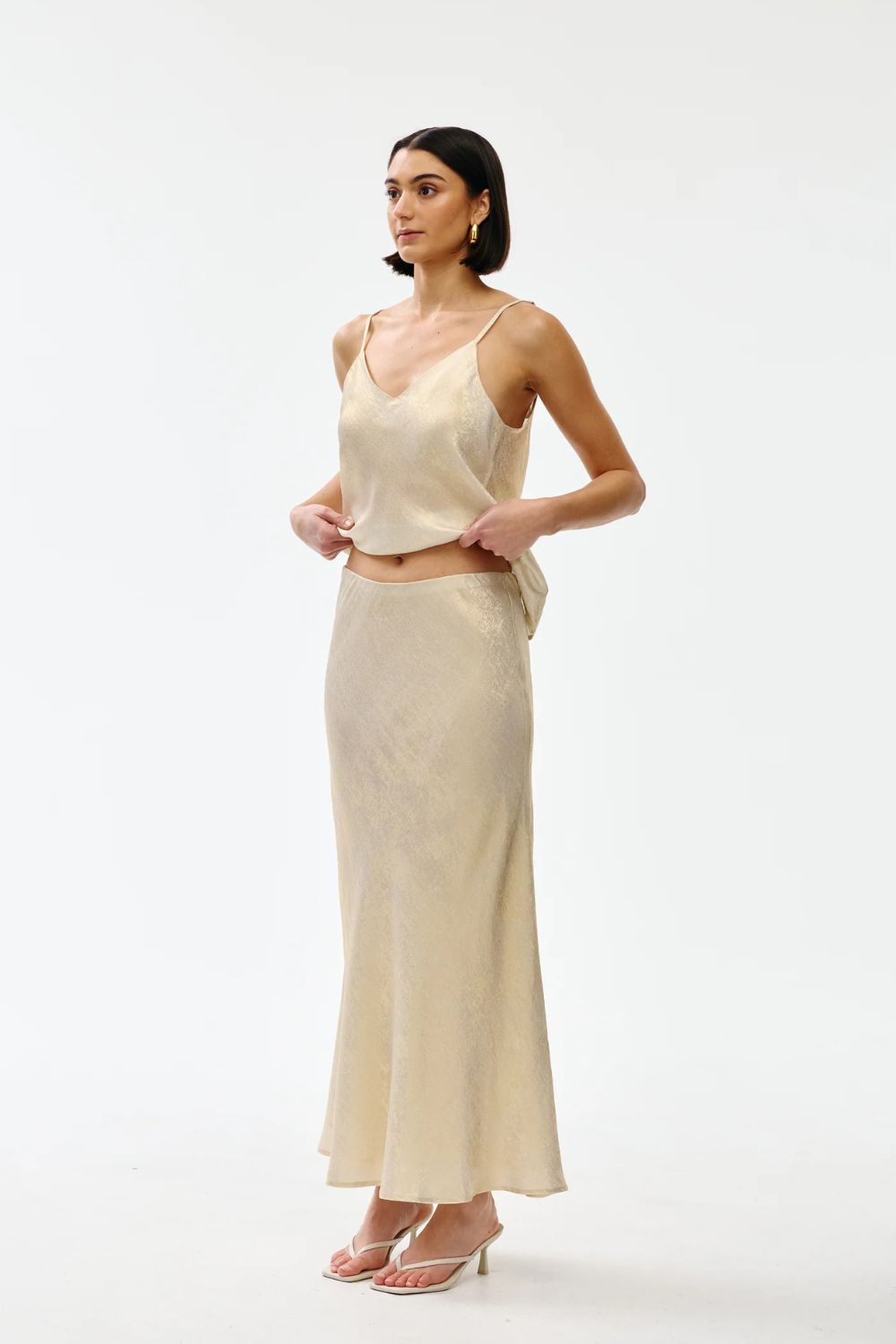 Kinney | Gia Skirt | Gold Lustre