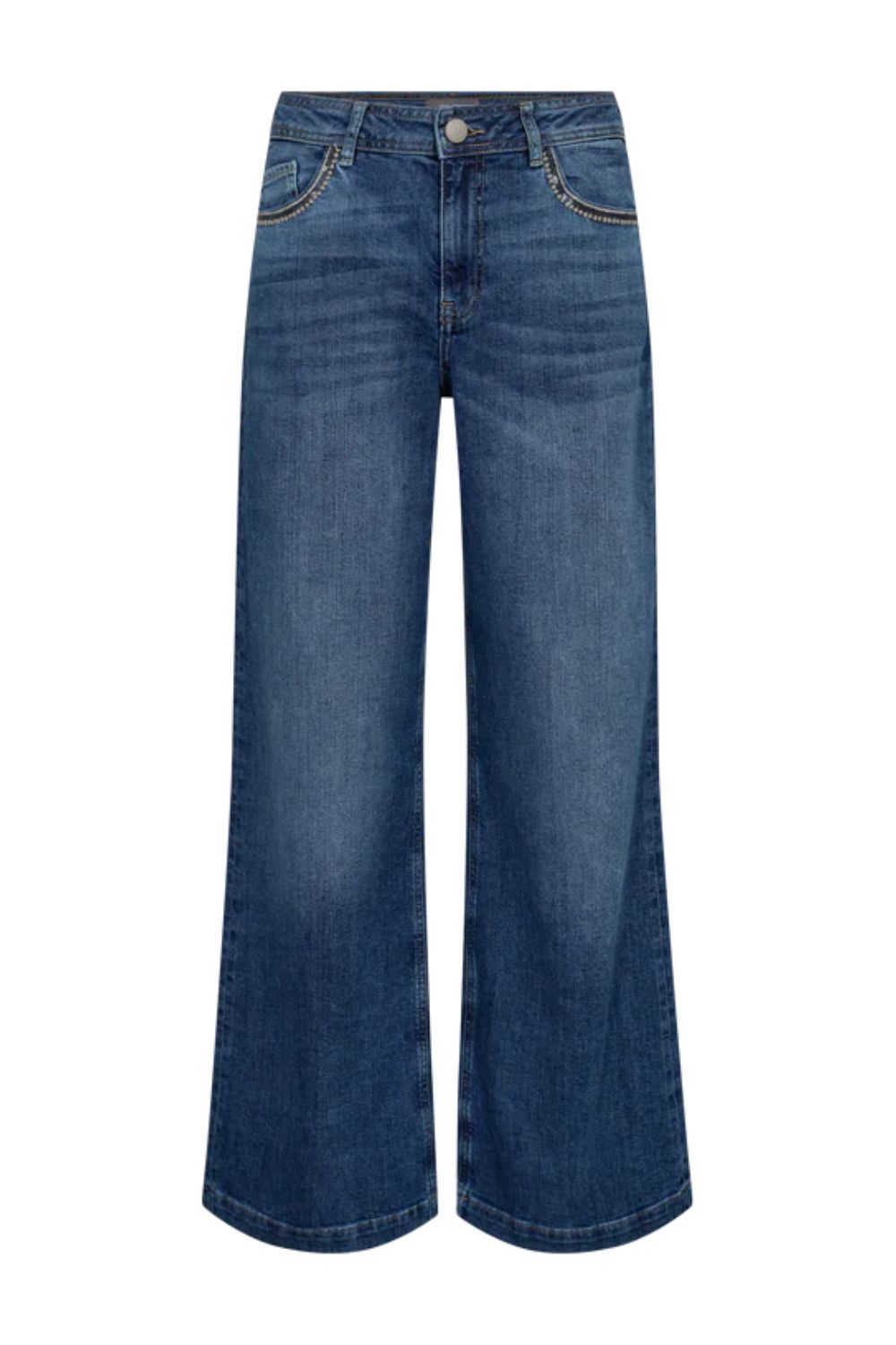 Mos Mosh | Dara Deco Jeans | Mid Blue - Dutch Hideout