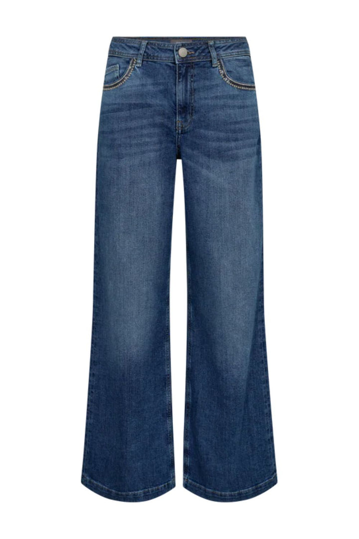 Mos Mosh | Dara Deco Jeans | Mid Blue - Dutch Hideout