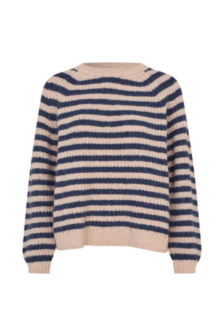 Lollys Laundry | BinaLL Knit Jumper LS | Dark Blue - Dutch Hideout