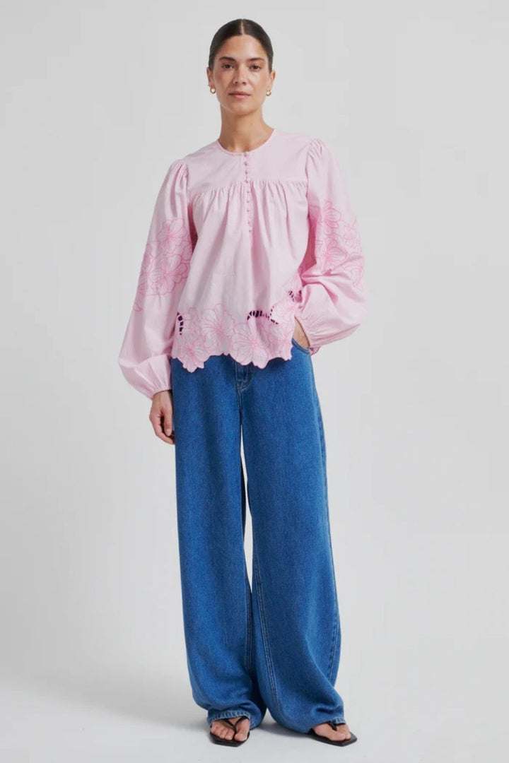 Second Female | Irvine Tie Front Jean | Blue Denim