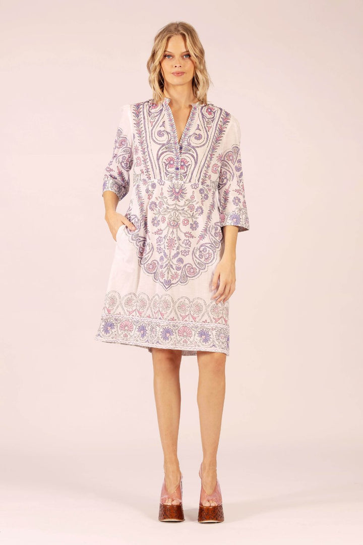 LOLA | Mary Cotton Midi Dress | Hindi White