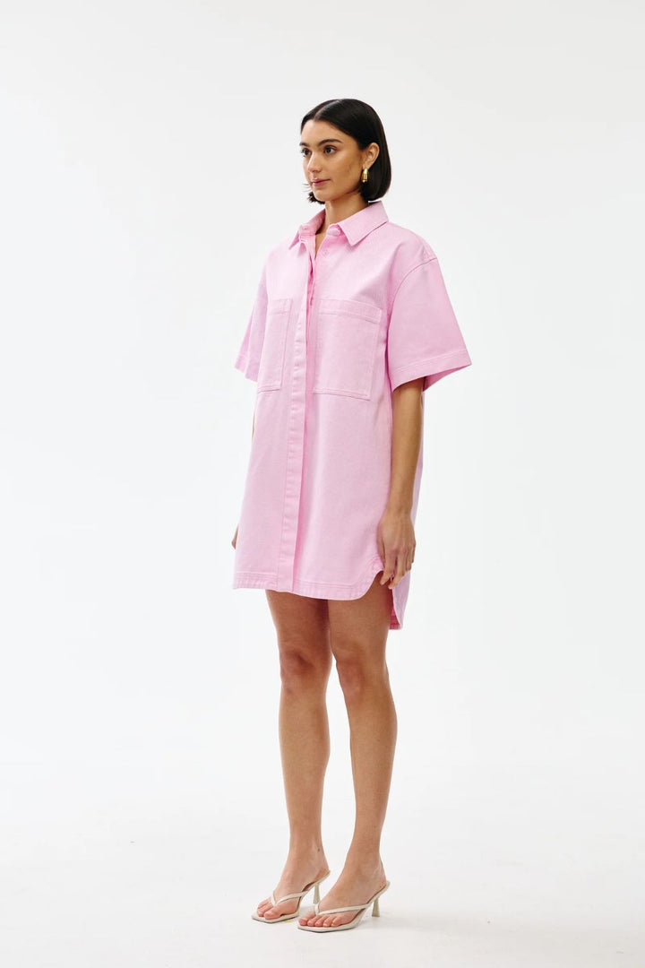 Kinney | Freya Dress | Blush Wash Denim