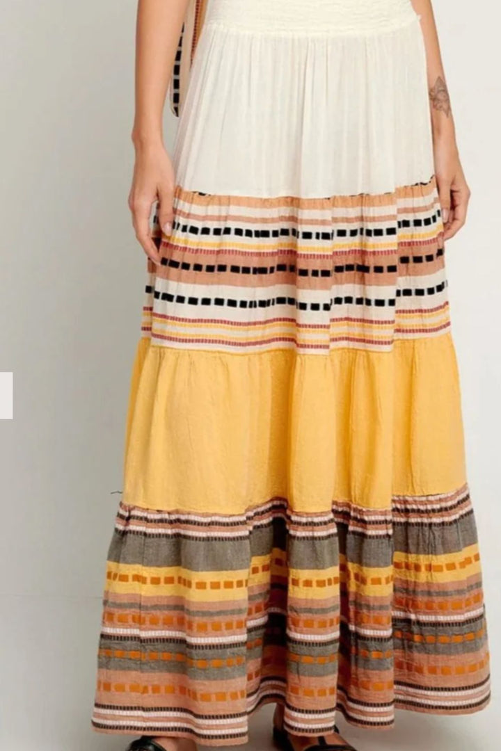 Pearl & Caviar | Zakar Maxi Skirt | Camel