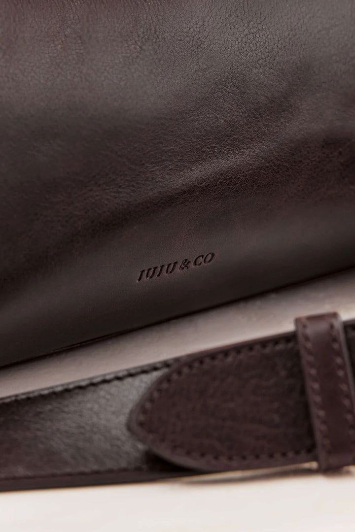 JuJu & Co | Small Bolster Bag | Mahogany - Dutch Hideout
