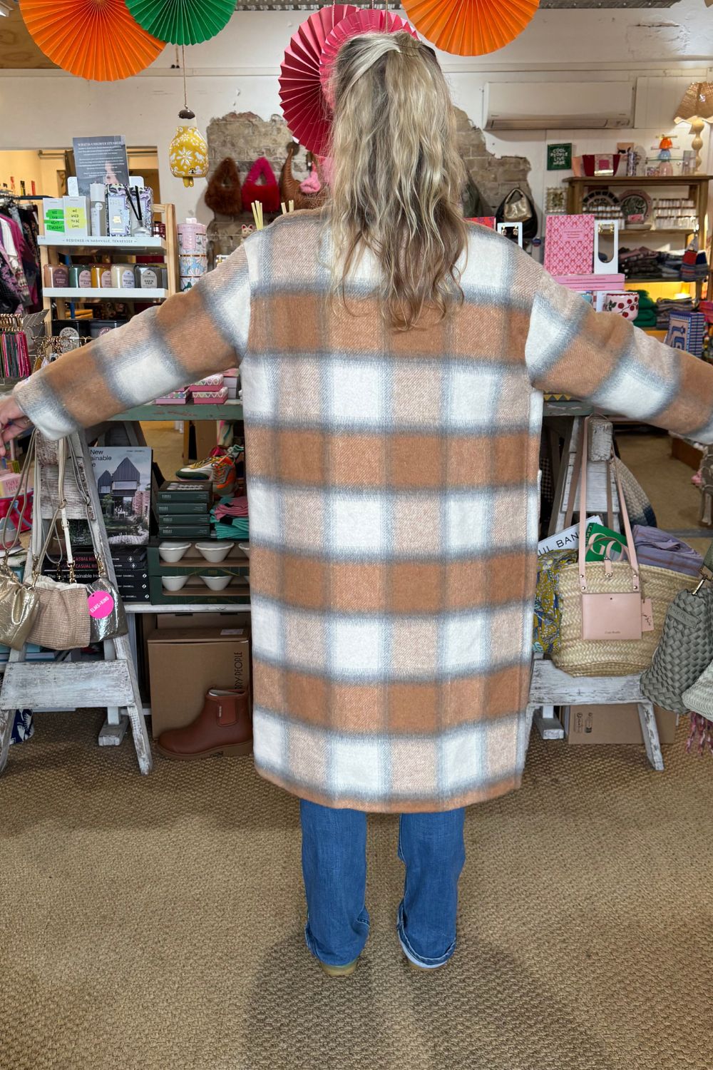 Built in Scarf Coat | Caramel