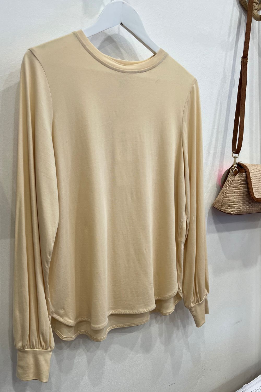 M.A Dainty | Baxter Long Sleeve Top | New Cream