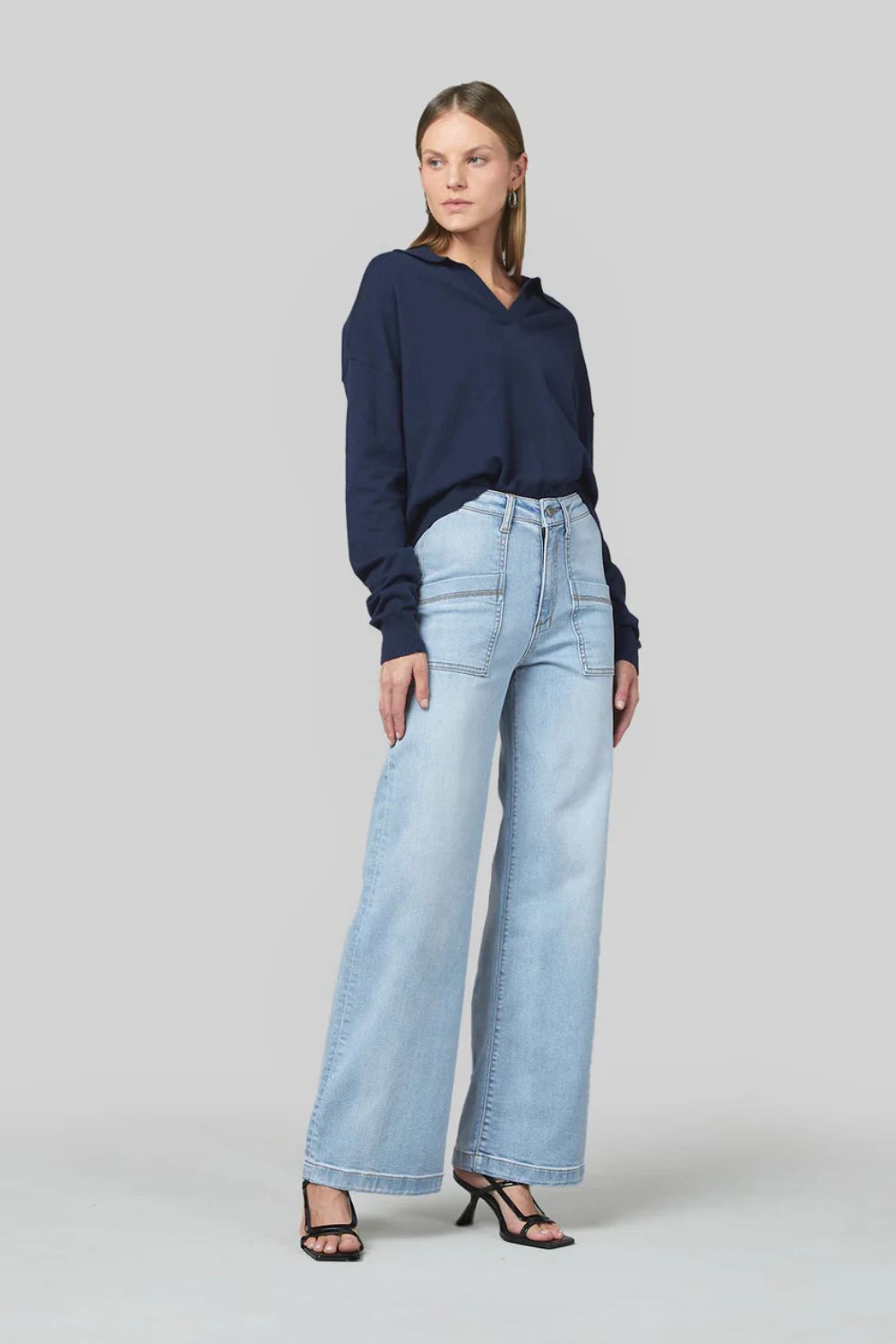 Dricoper | Jodi Sunbleach Wide Leg Jeans