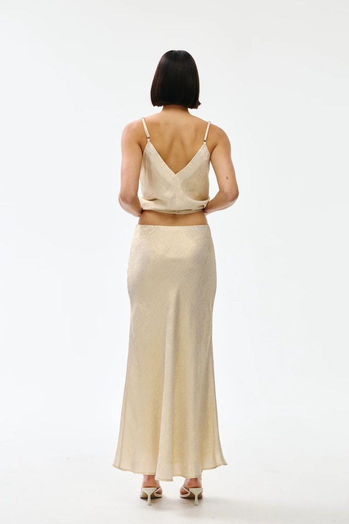 Kinney | Gia Skirt | Gold Lustre