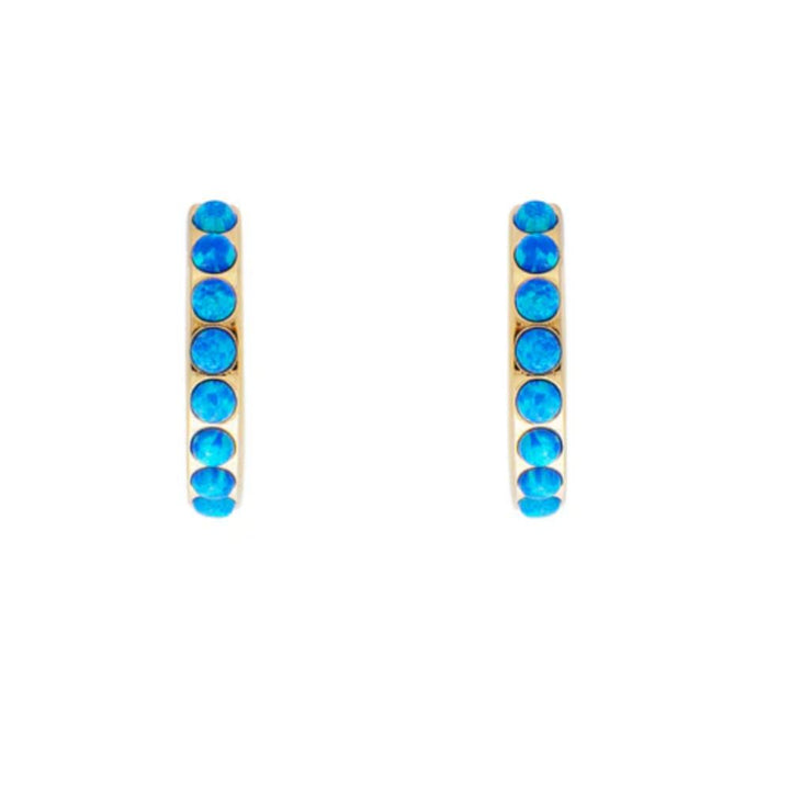 Fairley | Indigo Opal Midi Hoops