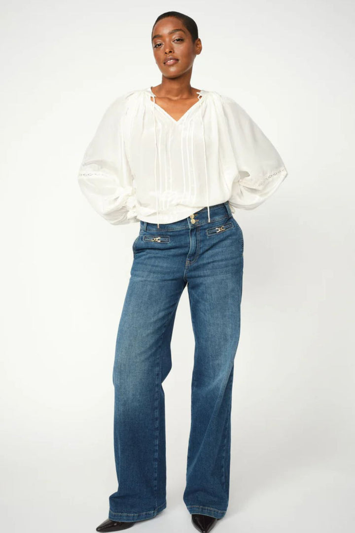 Mos Mosh | Candia Peach Jeans | Dark Blue - Dutch Hideout