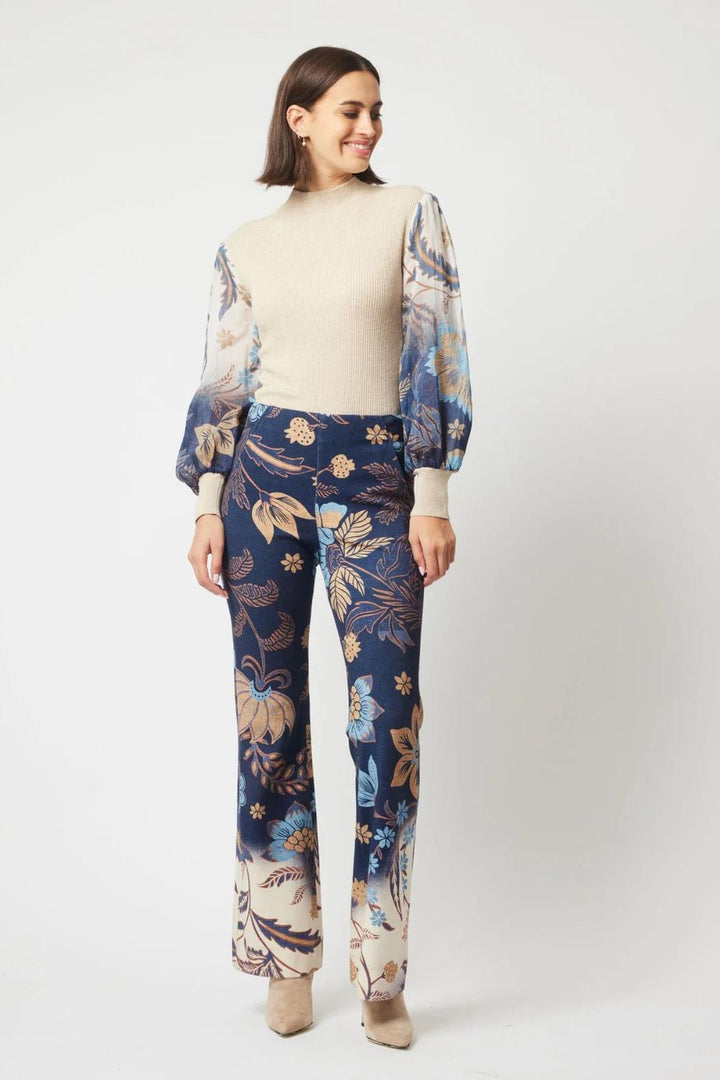 Once Was | Getty Ponte Pant | Lotus Flower