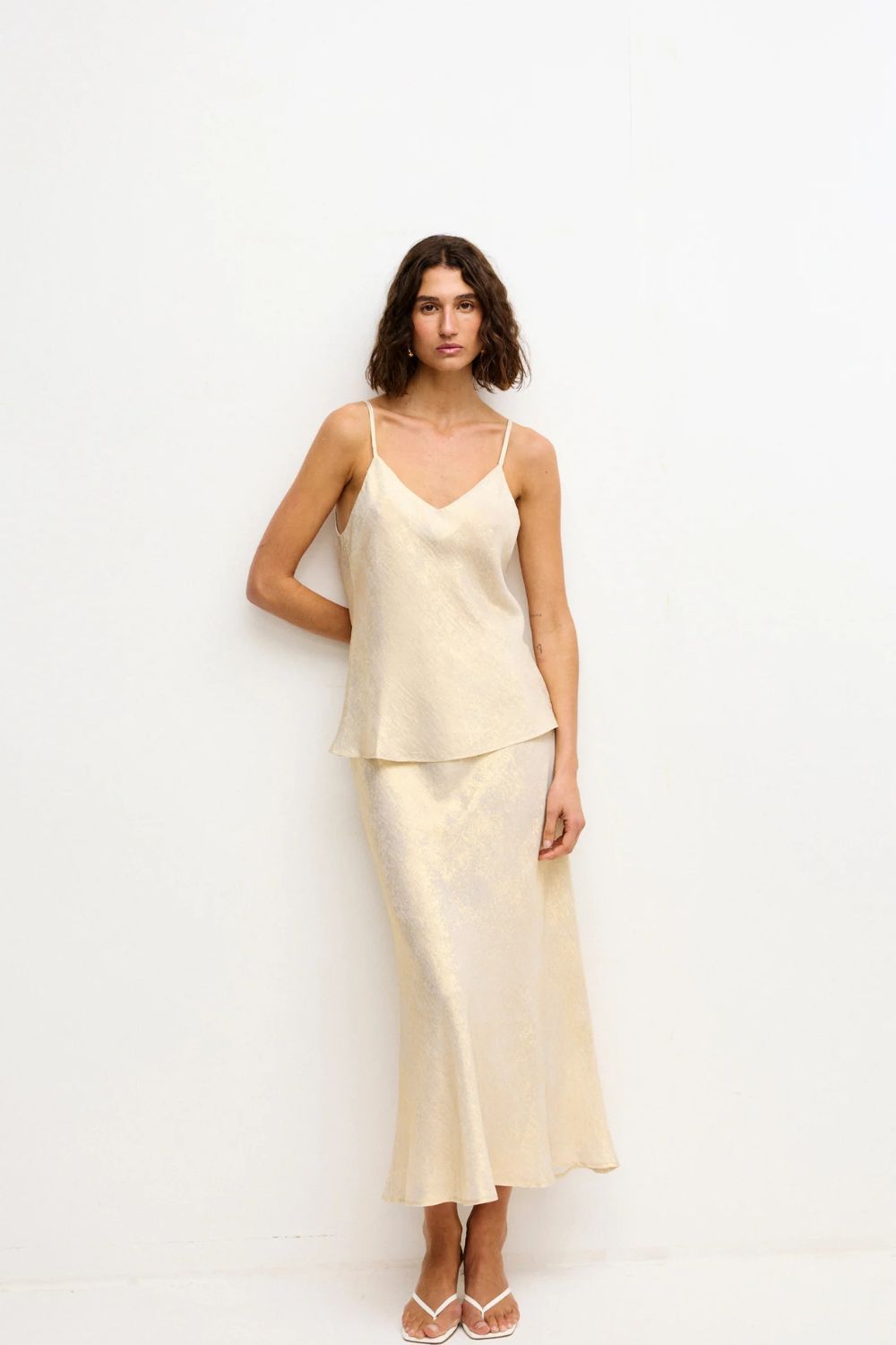 Kinney | Gia Skirt | Gold Lustre