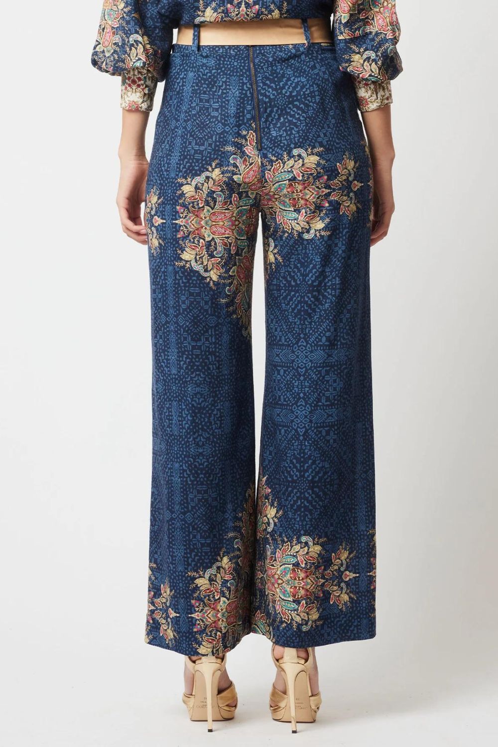 Once Was | Imperial Linen Viscose Pant | Oriental Print