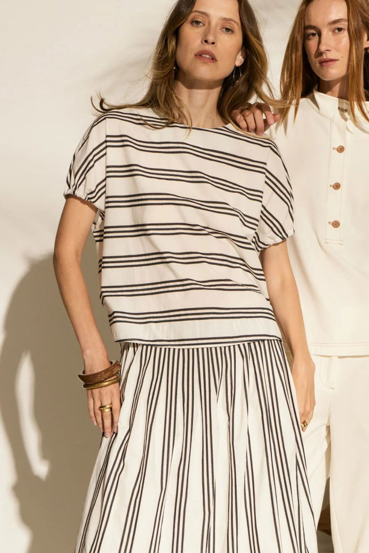 POL Clothing | Parc Reversible Top | Ink Stripe