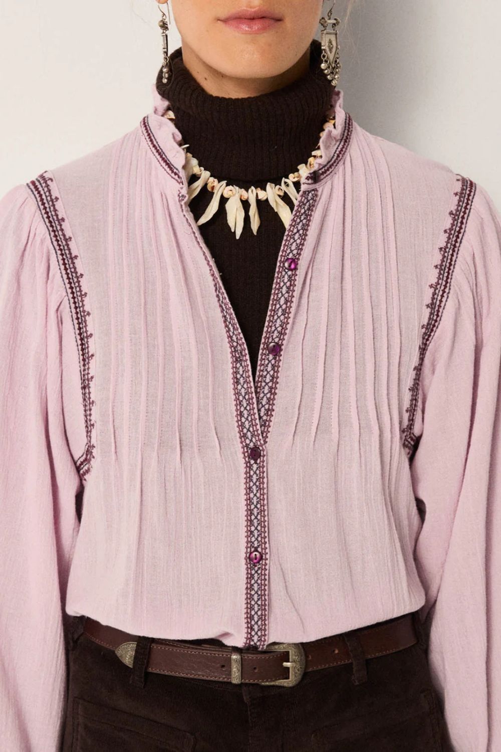 Maison Hotel | Lila Blouse | Purple Rain - Dutch Hideout