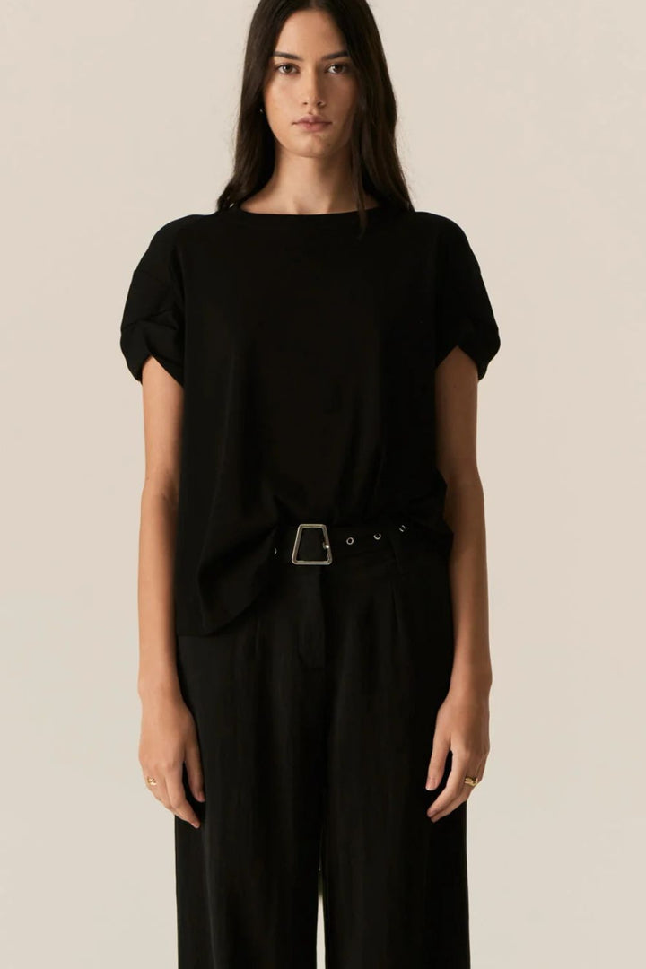 POL Clothing | Zone Cap Tee | Black