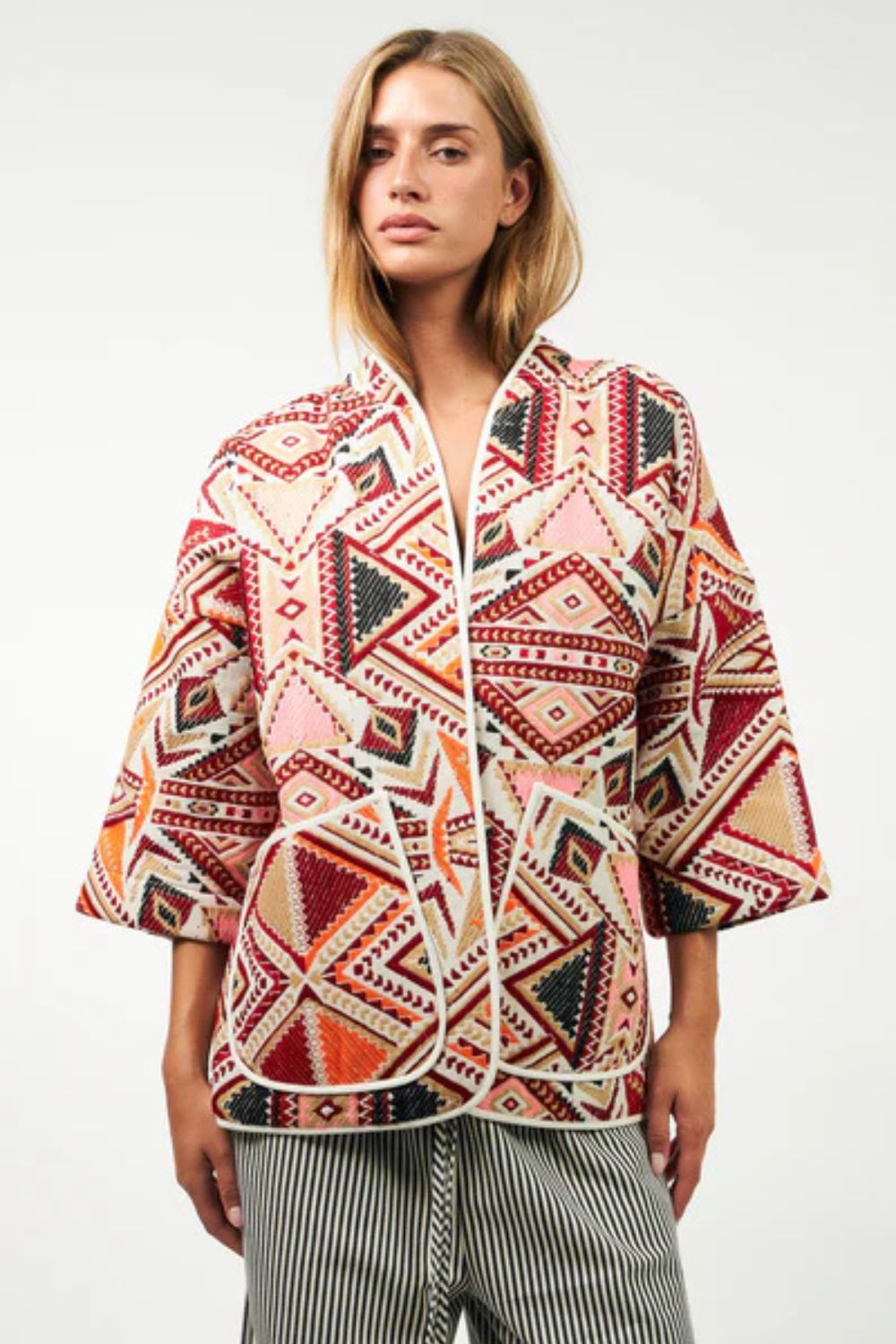 Lollys Laundry | Lulu LL Jacket 3/4 | Red - Dutch Hideout