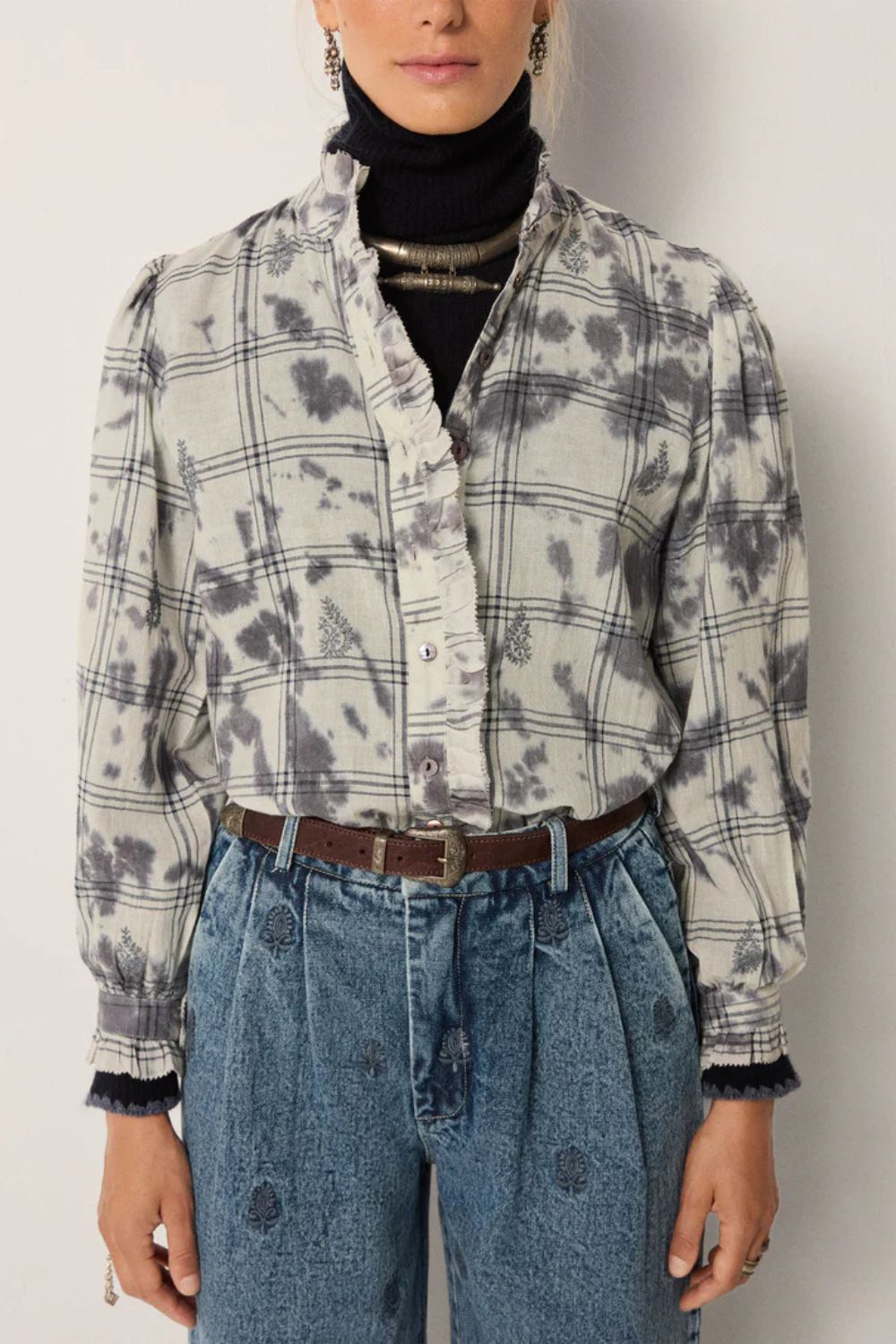 Maison Hotel | Consu Blouse Misty Blue | Raindrop Blue - Dutch Hideout