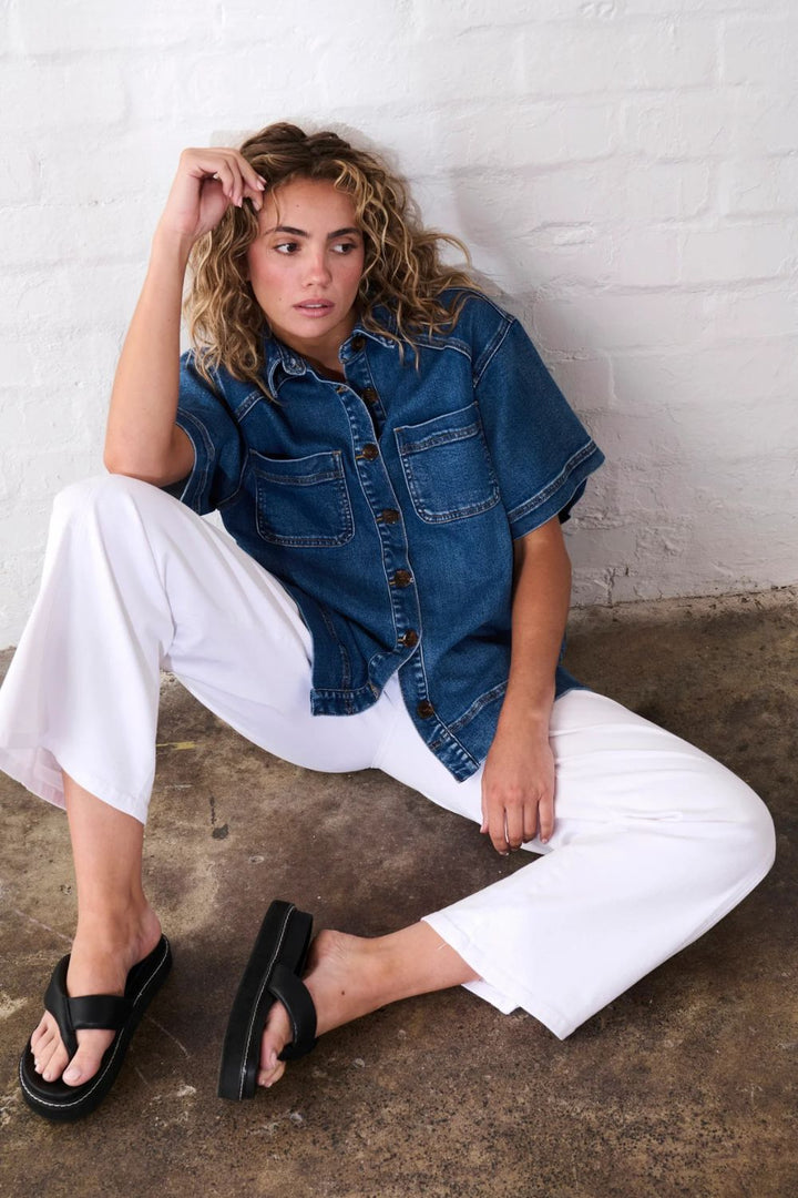 Kireina | Zoe Shirt | Dakota Wash