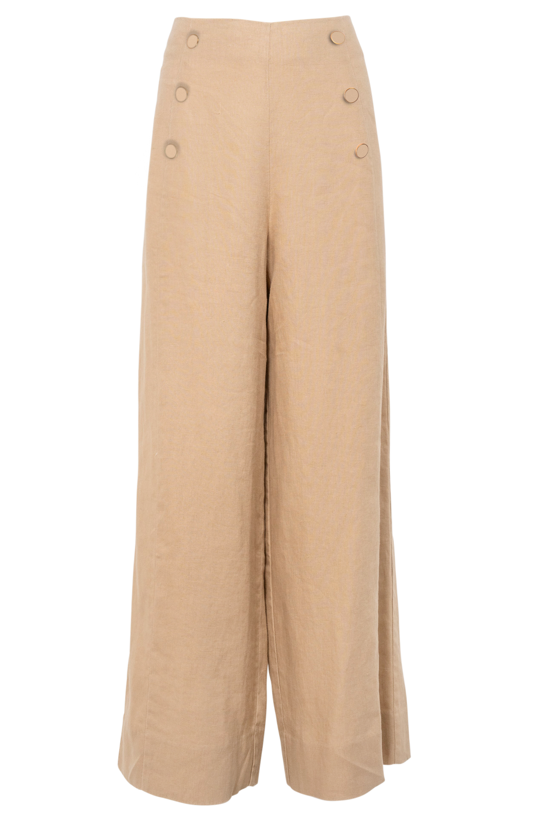 Alessandra | Atlas Linen Pant | Latte