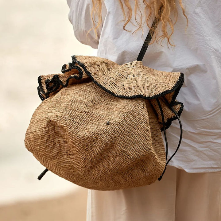 Made in Mada | Andry Bag | Natural / Black Leather