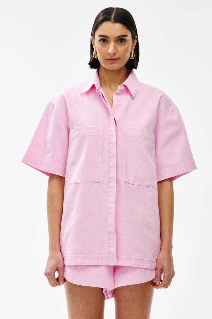 Kinney Freya Shirt | Blush Wash Denim