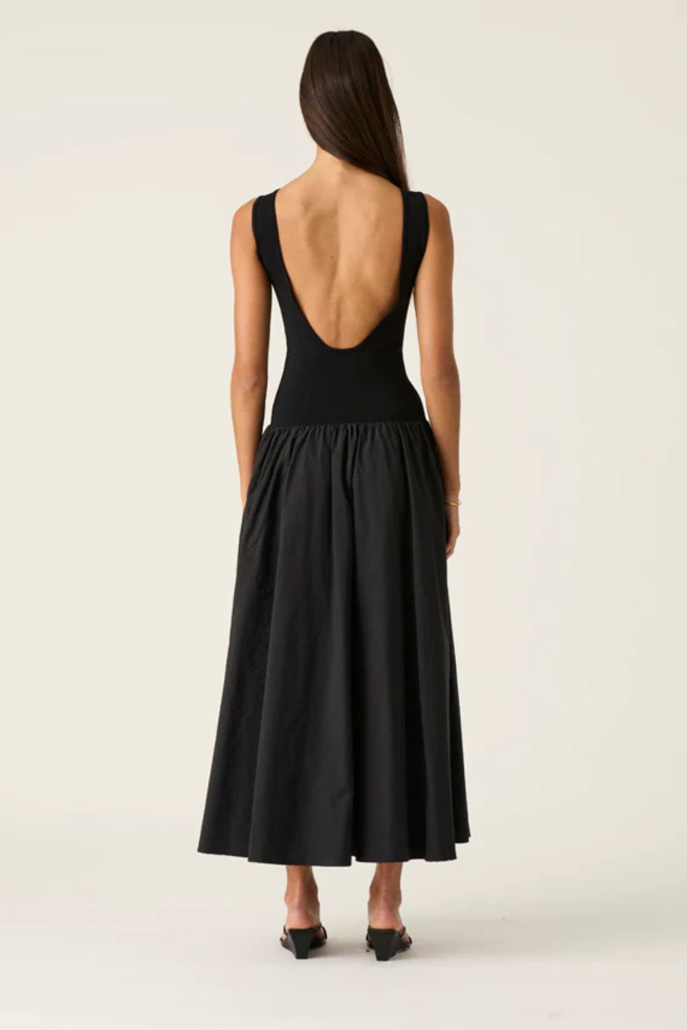 Mos the Label | Sophia Midi Dress | Black