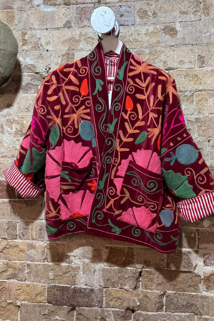 Mon Milou | Embroidered Velvet Jacket | Diya