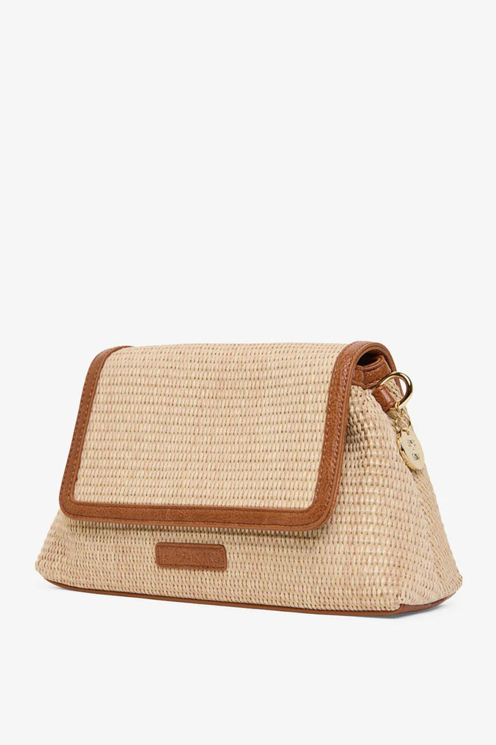 Elms + King | Lugano Crossbody | Tan Weave