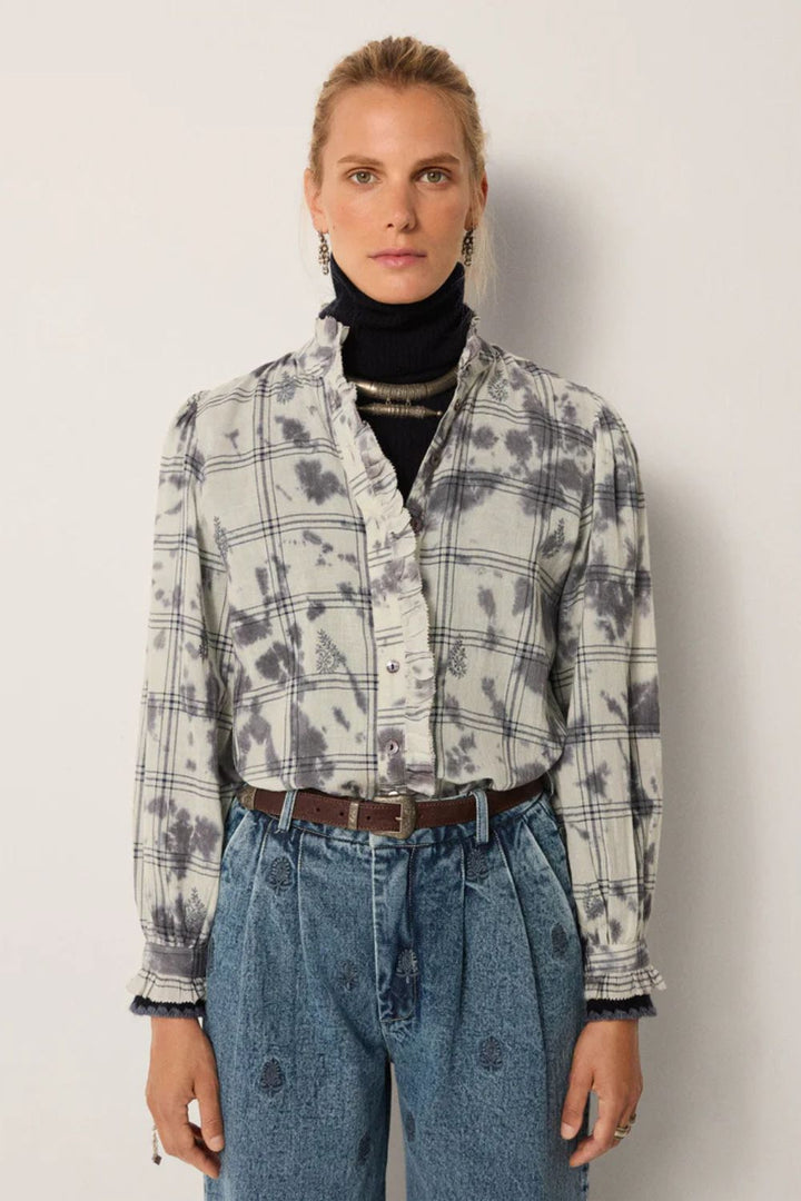 Maison Hotel | Consu Blouse Misty Blue | Raindrop Blue - Dutch Hideout