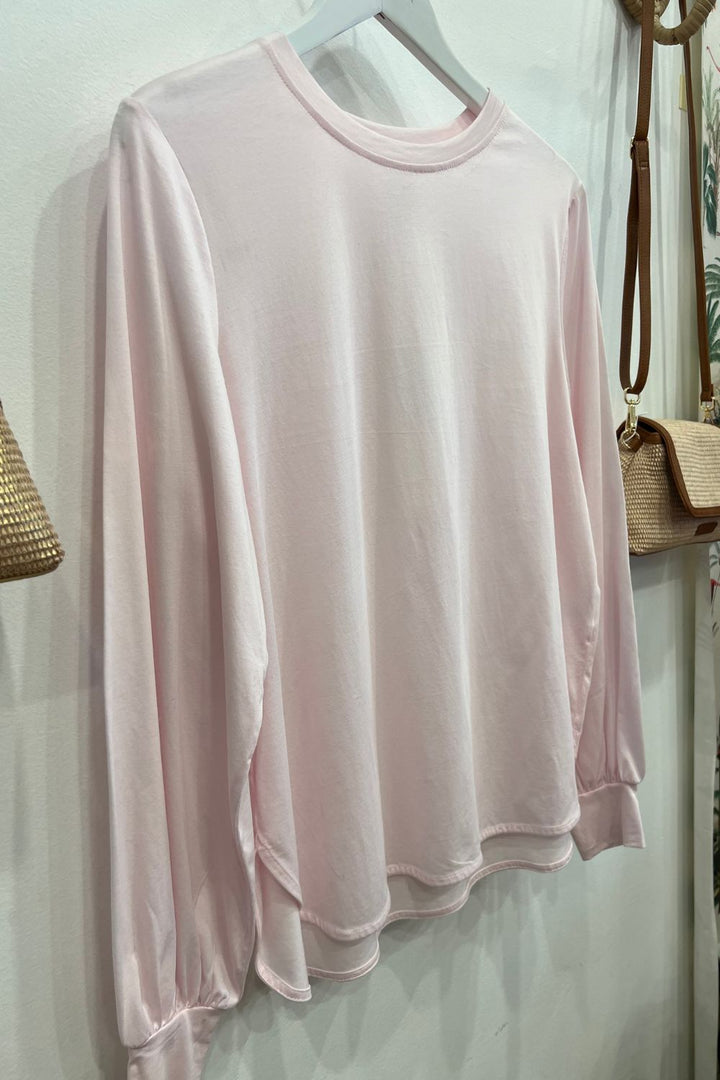 M.A Dainty | Baxter Long Sleeve Top | Soft Pink