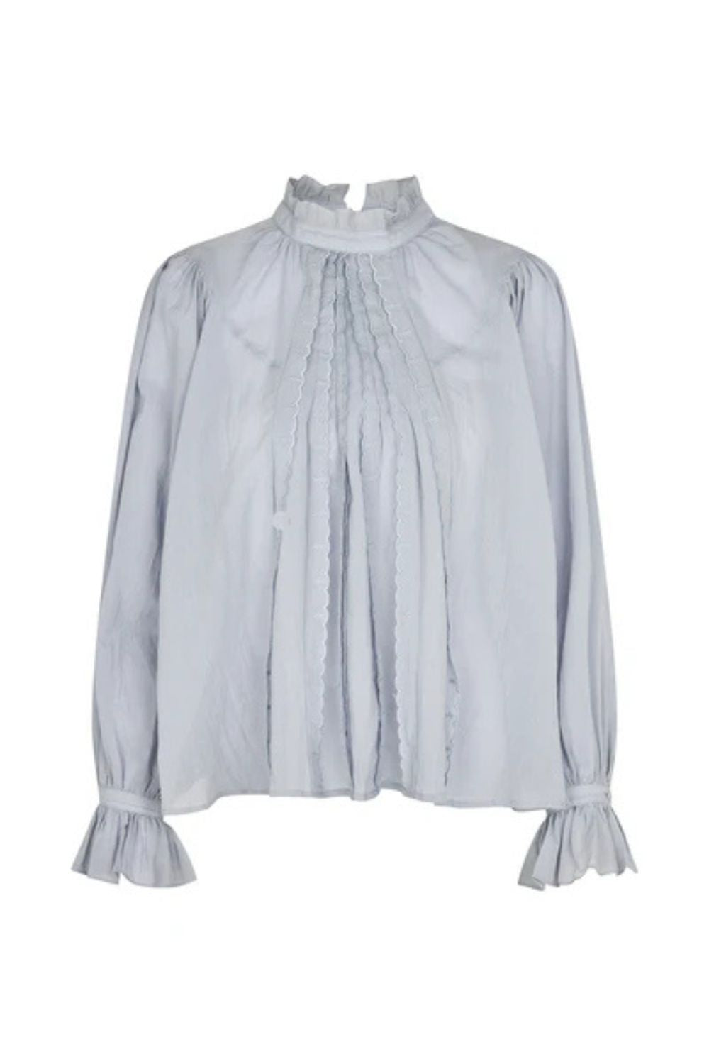 Lollys Laundry | PresleyLL Shirt LS | Dusty Blue - Dutch Hideout