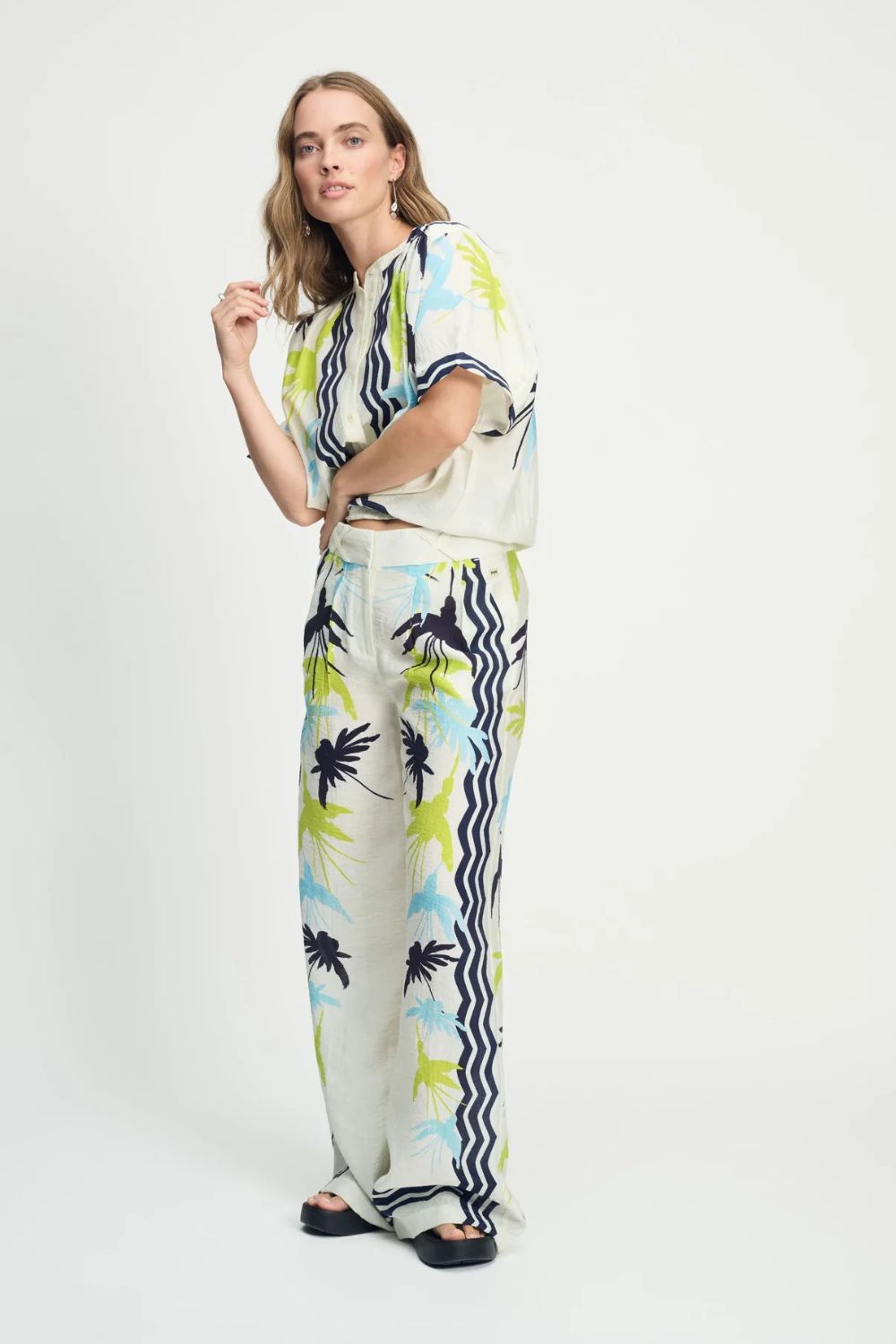 POM Amsterdam | Blouse Artisan Lime