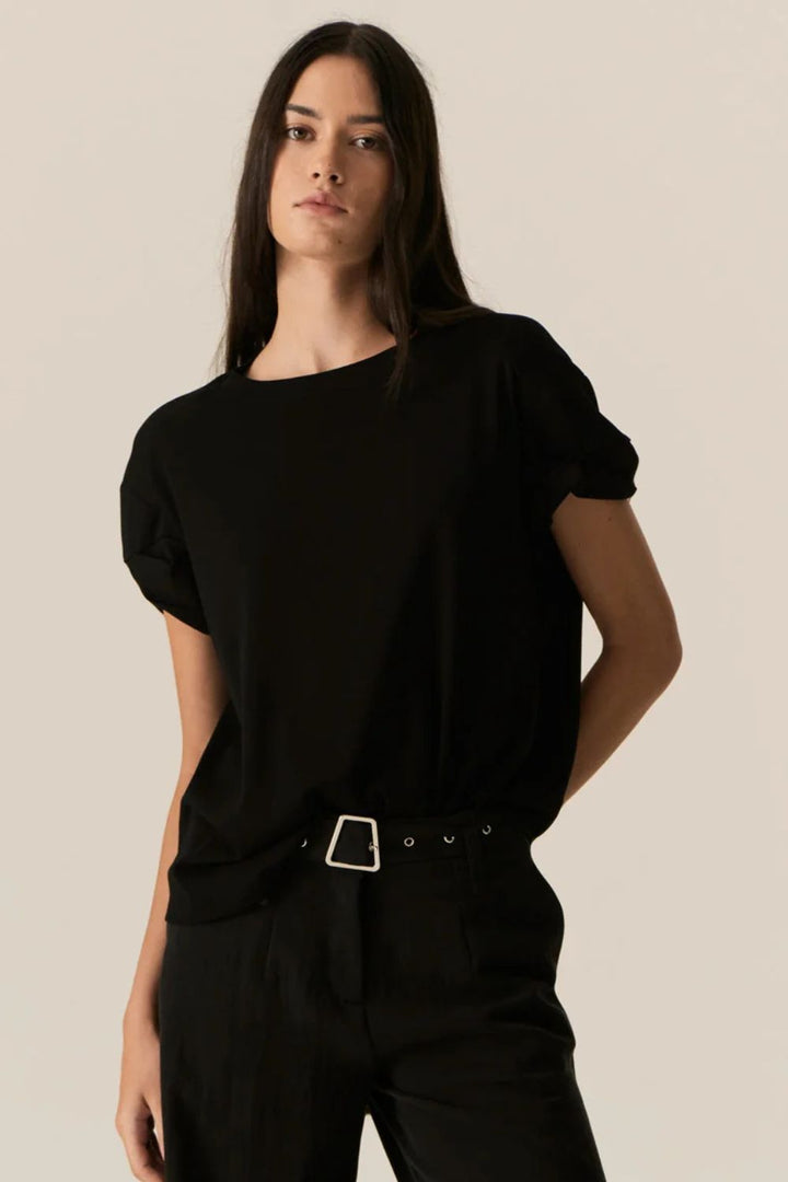 POL Clothing | Zone Cap Tee | Black