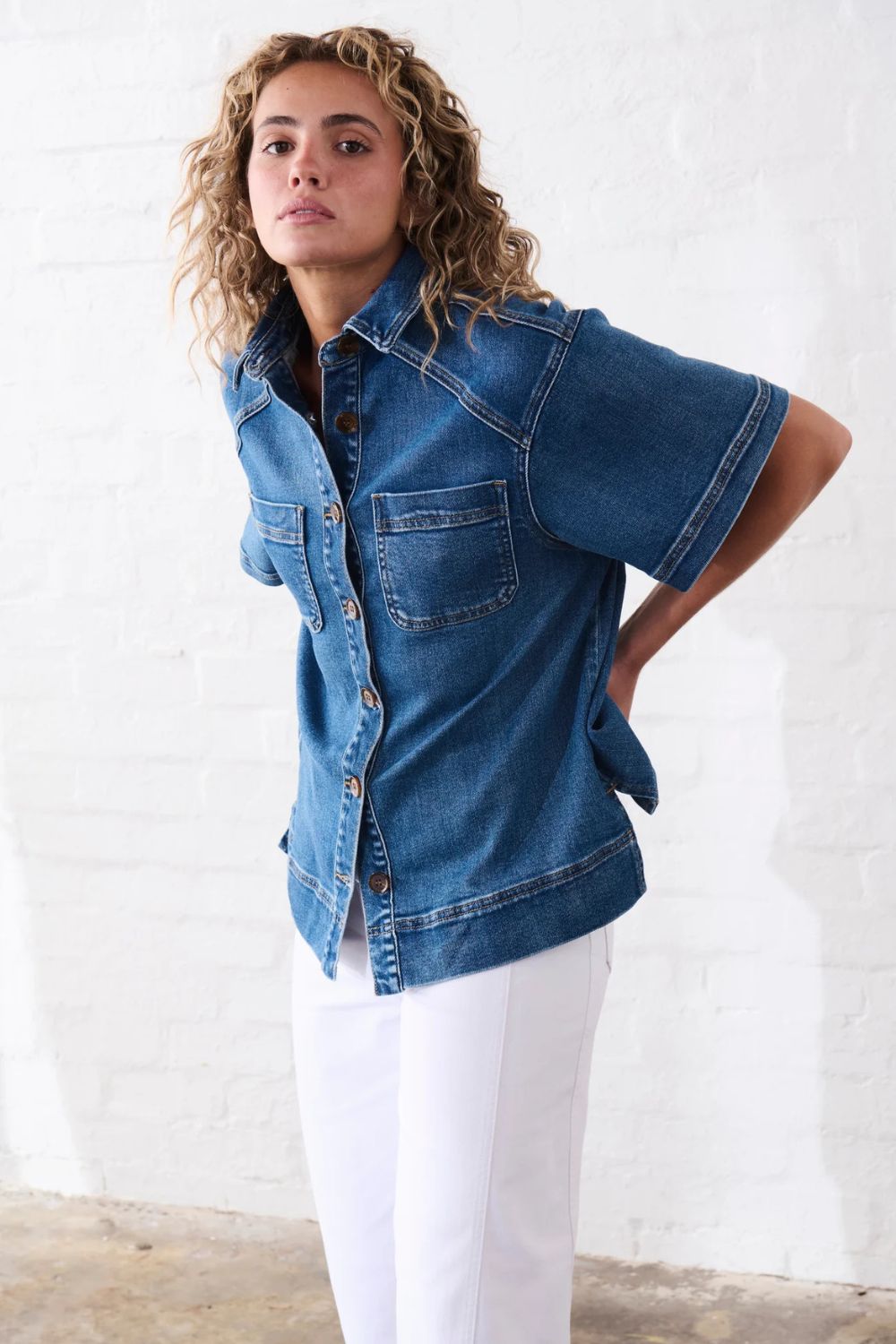 Kireina | Zoe Shirt | Dakota Wash
