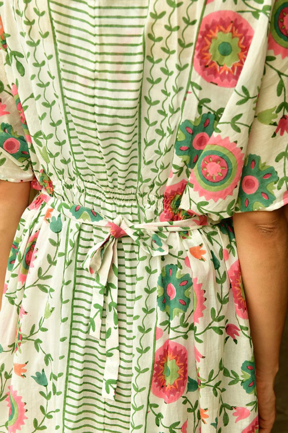 Mandalay Designs | Suzani Beach Caftan | White