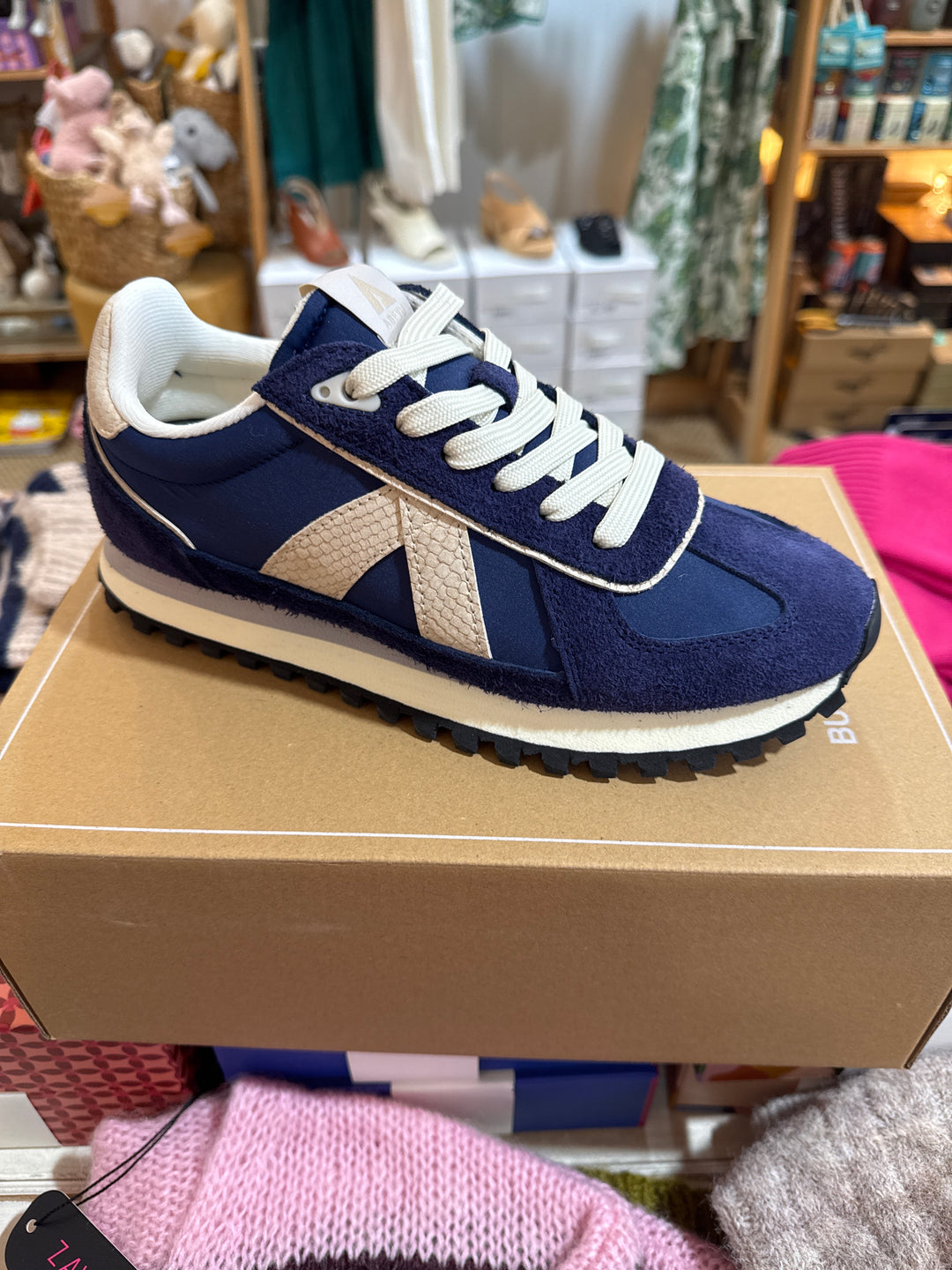 Asfvlt | sneaker - navy/snake/gold