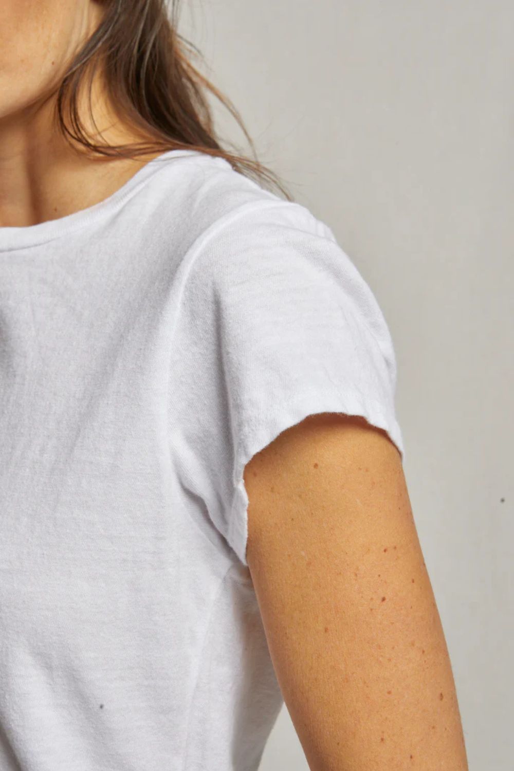 perfectwhitetee | sheryl recycled cotton baby tee | white