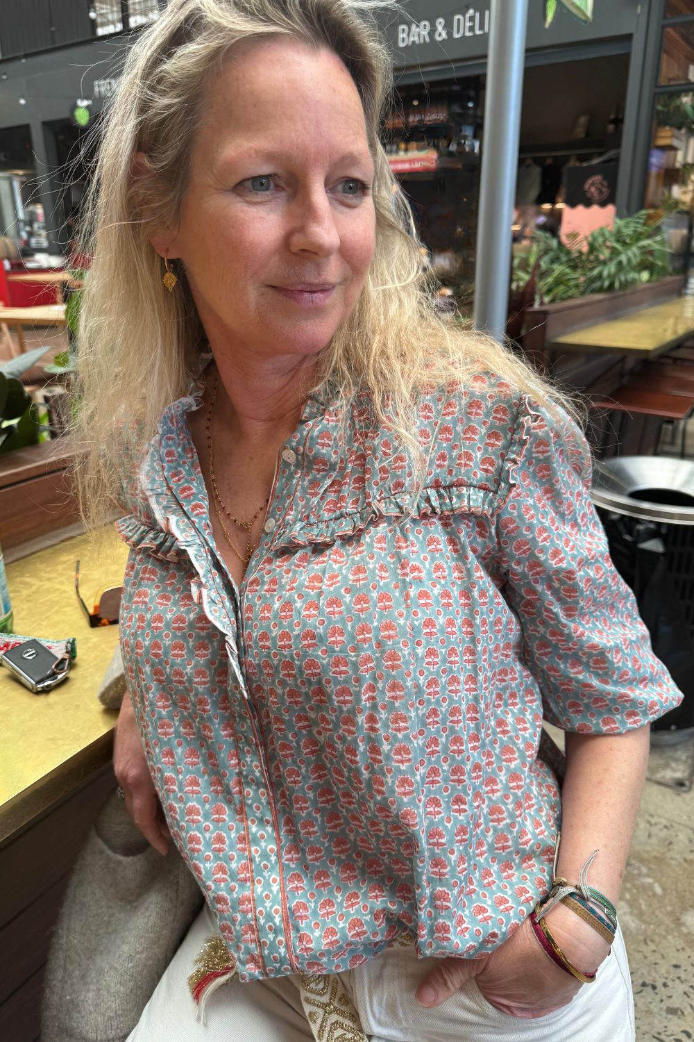 Mandalay Designs | Virgina Shirt | Wedgewood