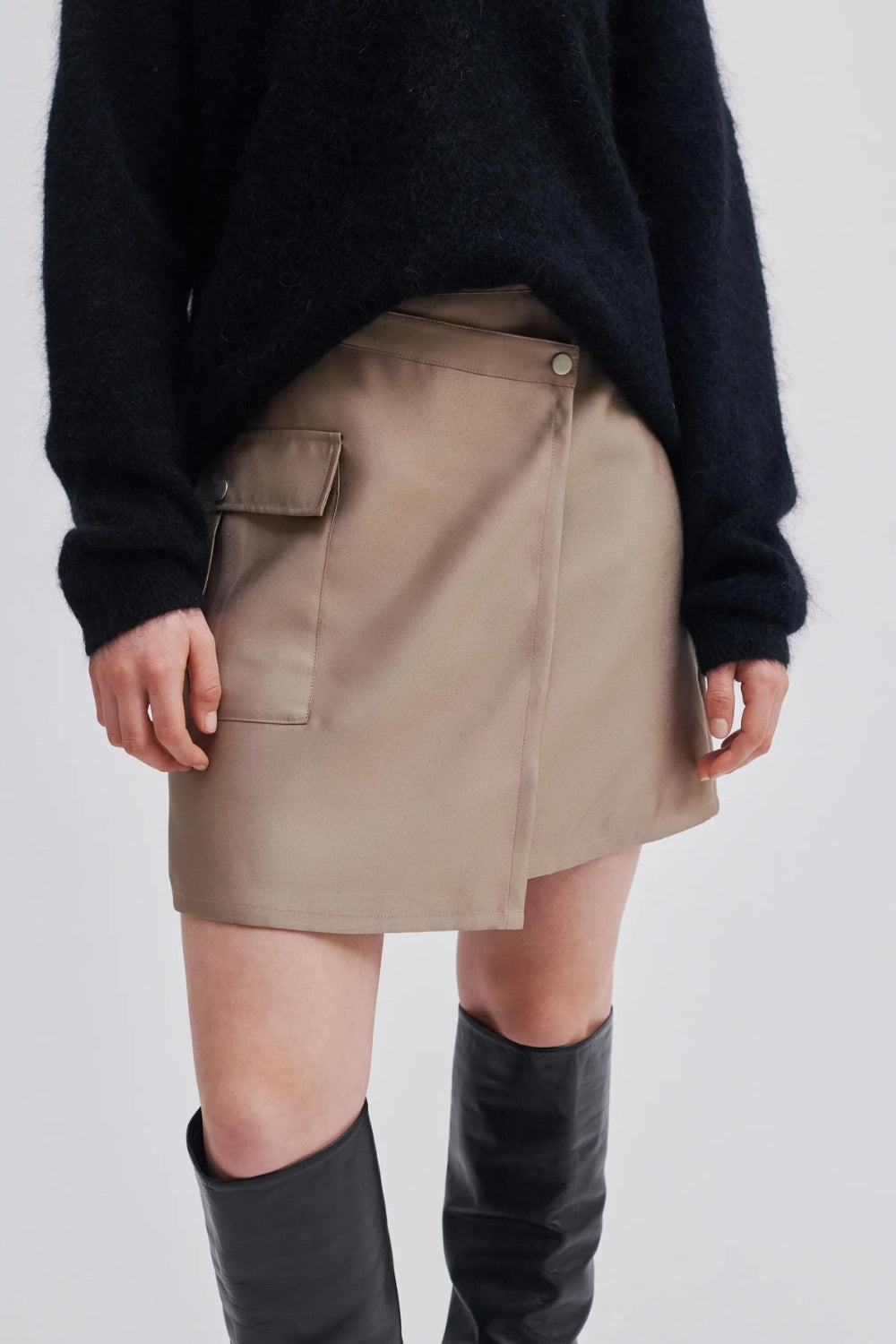 Second Female | Elegance Mini Skirt | Silver Mink