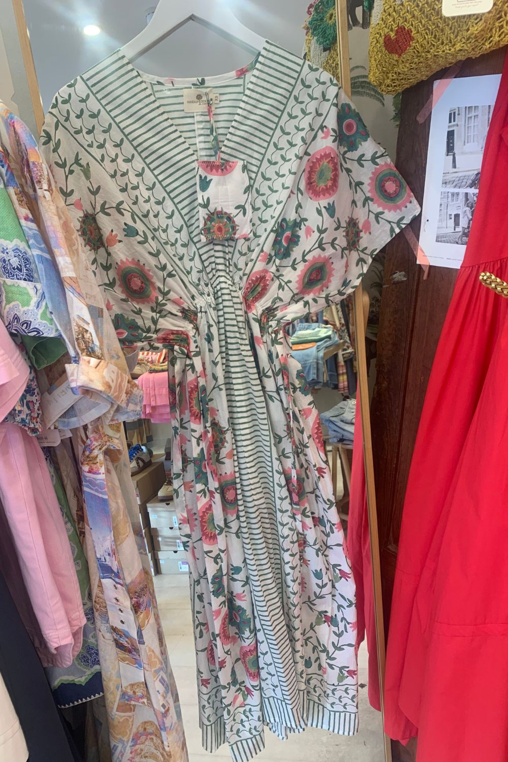 Mandalay Designs | Suzani Beach Caftan | White