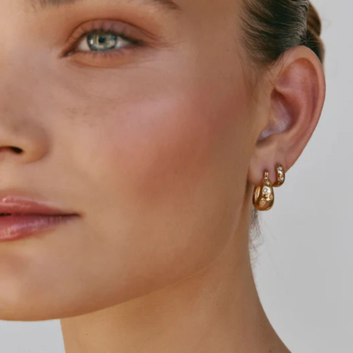 Fairley | Stardust Flared Hoops