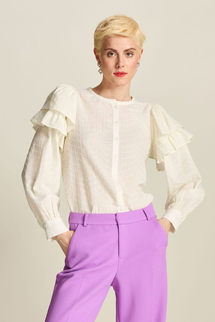 Pom Amsterdam | Blouse Isla | Blooming Ecru