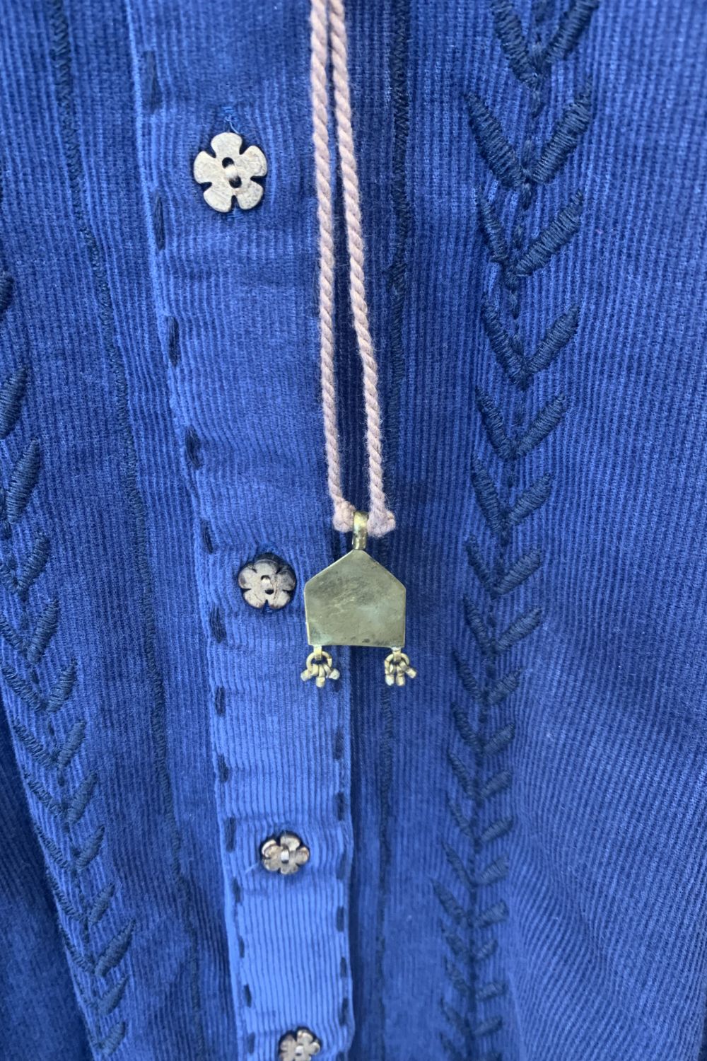 Mandalay Designs | Gold Silver Amulet Necklace | Neutrals