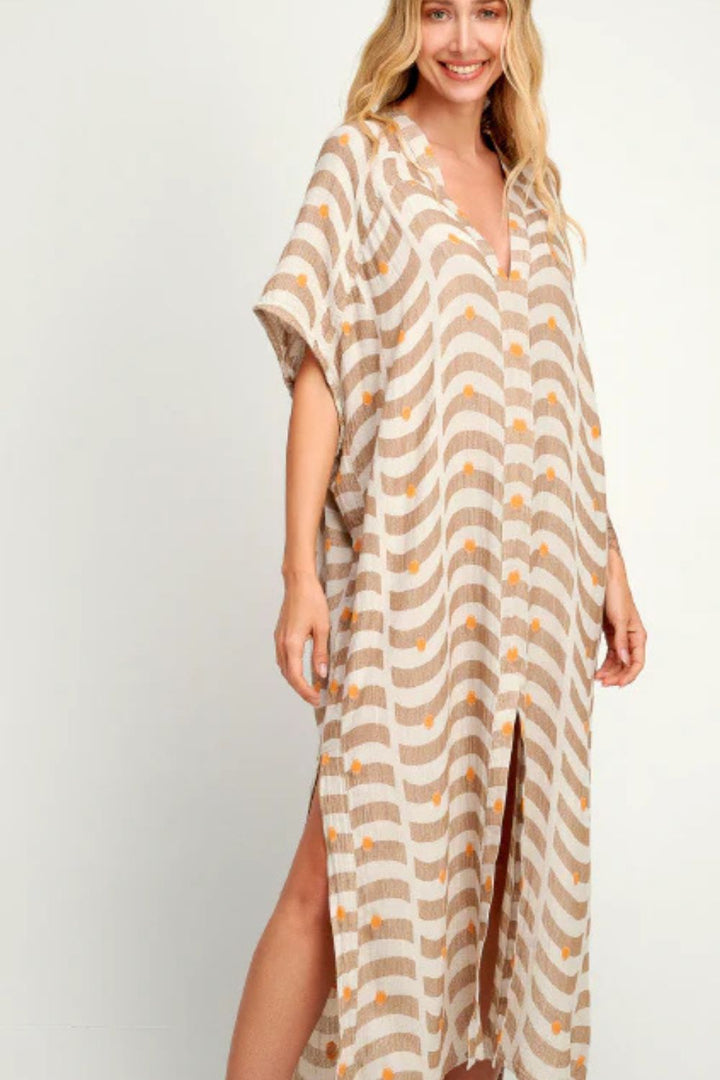 Pearl & Caviar | Zakar Maxi Dress | Taupe