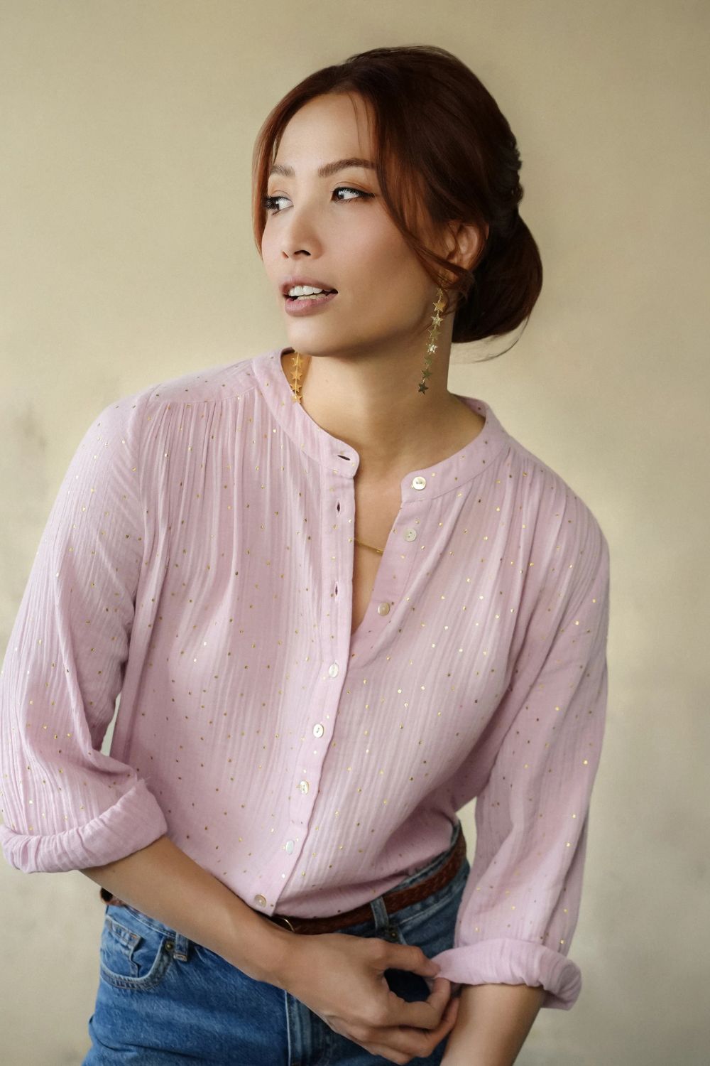 Marie Louise De Monterey | Ines Gold Dots | Rose - Dutch Hideout