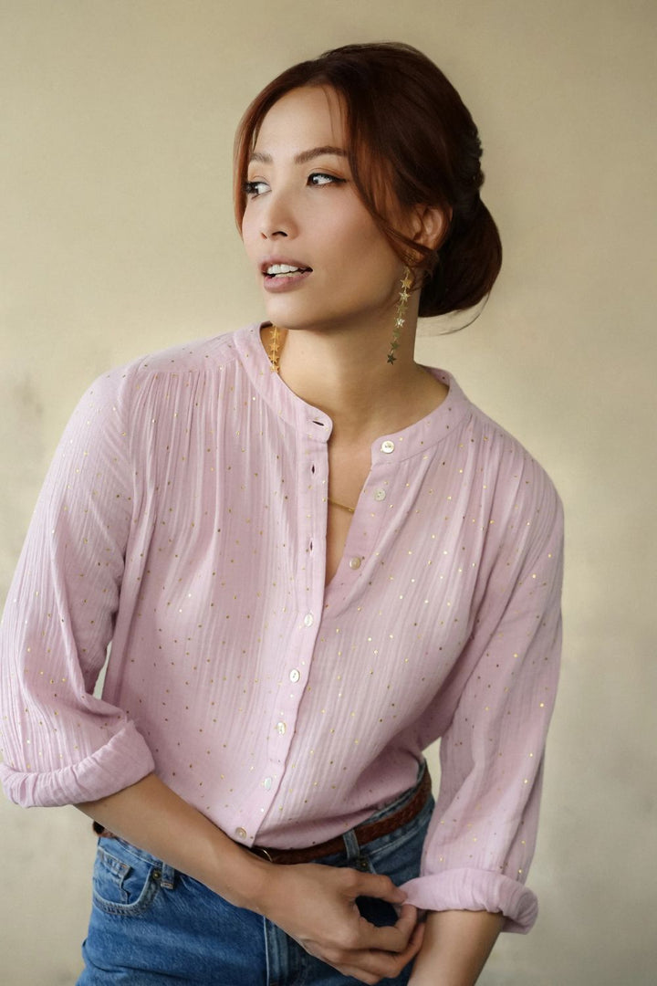 Marie Louise De Monterey | Ines Gold Dots | Rose - Dutch Hideout