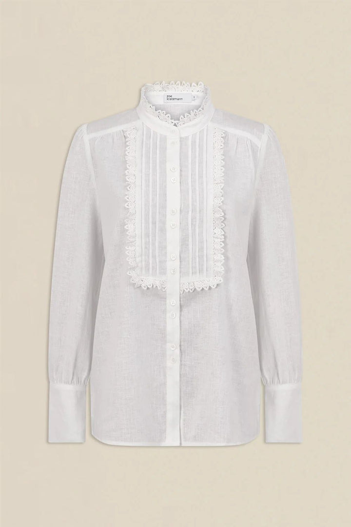 Zoe Kratzmann | Haze Top | Porcelain