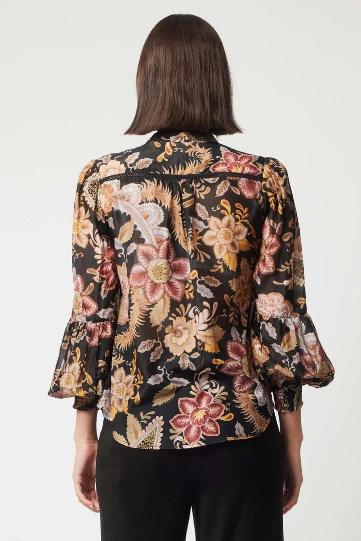 Once Was | Empress Cotton Silk Shirt | Dragon Flower